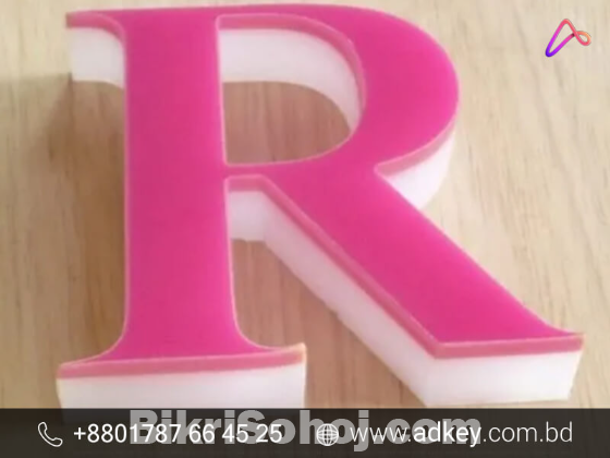 Acrylic Letter Light Advertising in Dhaka Bangladesh